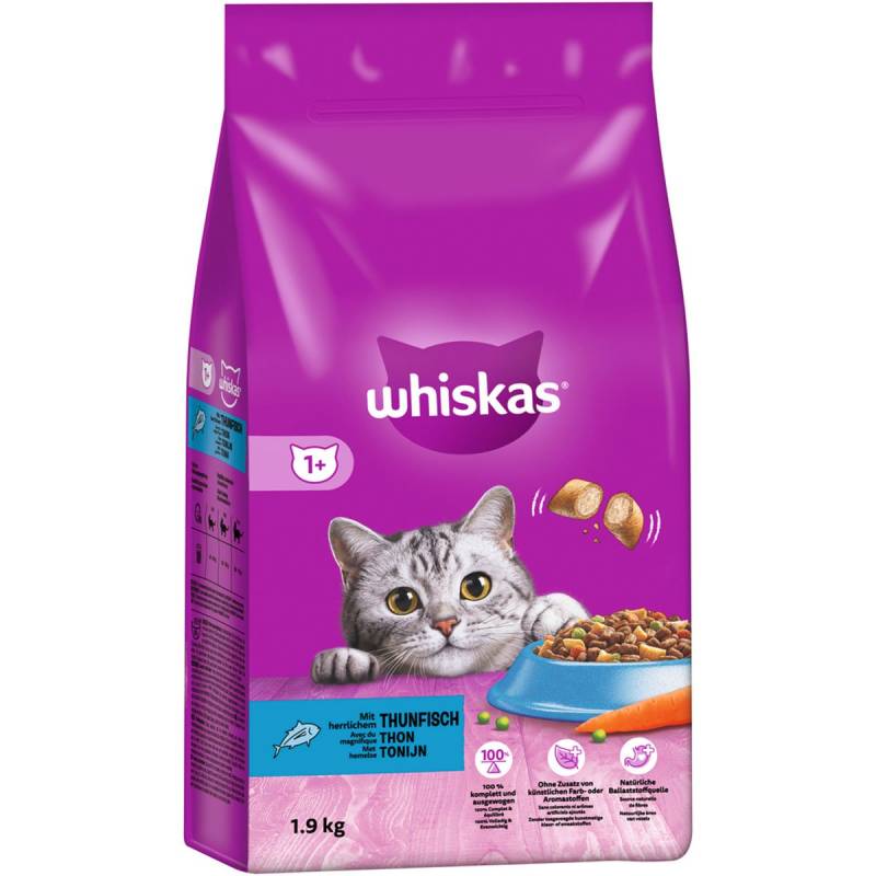 Whiskas Trocken Adult 1+ mit Thunfisch 1,9kg von Whiskas