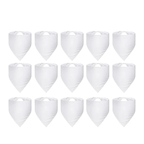 Whisverse 15 StüCk Sublimation Haustier Bandana WäRme üBertragung Waschbar Mach Es Selbst Dreieck Hunde Schal LäTzchen Kopf Tuch für Hunde Welpen Katzen von Whisverse