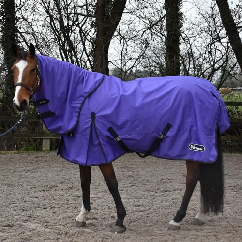 Whitaker Rastrick Pferdedecke mit Halsausschnitt, Violett, Violett, 6´ 9 von Whitaker