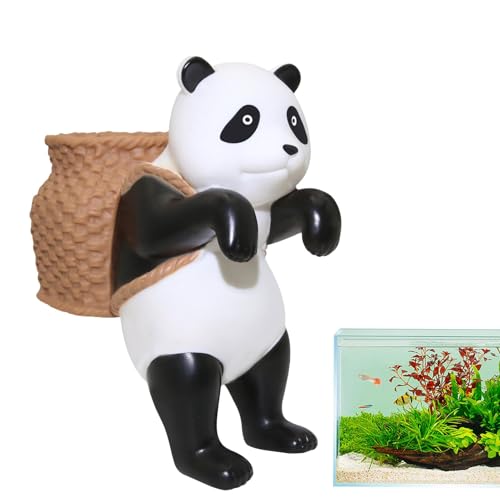 Aquarium-Aufhänger, kletternde Panda-Figur, Niedliche Harz-Cartoon-Panda-Kletter-Aquarium-Dekoration mit Aufbewahrungskorb, Miniatur-Gartenzubehör, kleines Tierornament für die Inneneinrichtung Aquarium-Aufhänger, kletternde Panda-Figur, Niedliche Harz-Cartoon-Panda-Kletter-Aquarium-Dekoration mit Aufbewahrungskorb, Miniatur-Gartenzubehör, kleines Tierornament für die Inneneinrichtung von Whnbuij