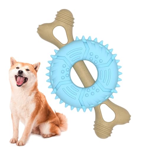 Bone Puppy Molare Beißring für Hunde | Kauspielzeug für Hunde mit Knochenbürste, Puppy Brush Zahnbürste für Hunde Kauspielzeug für kleine, mittlere und schwere Hunde von Whnbuij