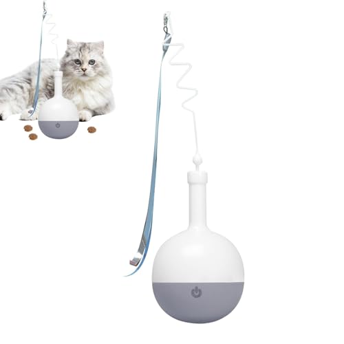 CAT Interactive Feeder, Cat Interaktiver Feeder | Elektrischer Futterball für Haustiere - Langsame Fütterung für Katzen Füllen Sie interaktive Kugel mit Futter und Leckereien zum von Whnbuij