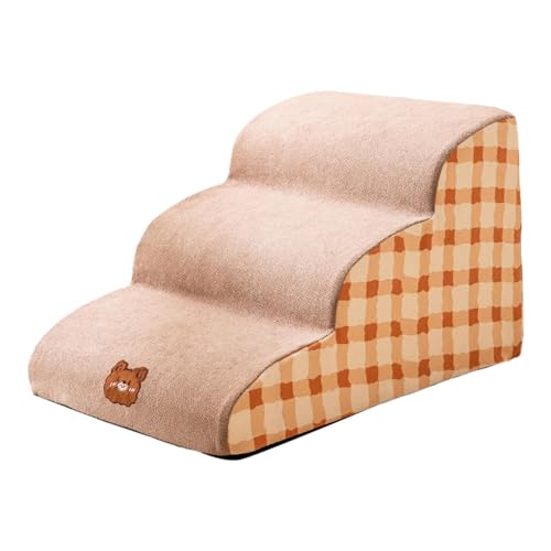 Cat Steps 2/3 Tragbare Haustierrampe | Stilvolle Stufen für schwere Tiere mit waschbarer Abdeckung, Haustierrampe mit breiten Stufen für Kleintiere Cat Steps 2/3 Tragbare Haustierrampe | Stilvolle Stufen für schwere Tiere mit waschbarer Abdeckung, Haustierrampe mit breiten Stufen für Kleintiere von Whnbuij