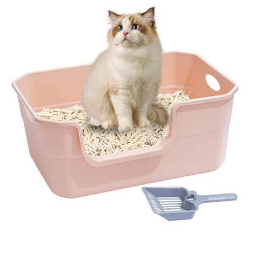 Eck-Katzentoilette – 50 x 35 x 22 cm, Oben offene Katzentoilette, extra Tiefe Katzentoilette, auslaufsichere Katzentoilette für große und kleine Katzen und Kätzchen Eck-Katzentoilette – 50 x 35 x 22 cm, Oben offene Katzentoilette, extra Tiefe Katzentoilette, auslaufsichere Katzentoilette für große und kleine Katzen und Kätzchen von Whnbuij