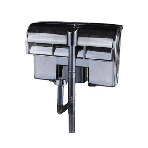 Externer Tankfilter – leiser Aquariumfilter | leiser Aquarium-Tankfilter zum Aufhängen, mit verstellbarem Wasserdurchfluss | Zubehör für Wassertiere, Filtration durch Pumpe von Whnbuij