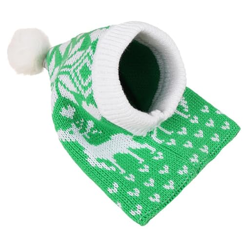 Gestrickte Haustiermützen – Handgefertigte Haustier-Weihnachtsmannmütze, Weihnachtsmann-Mütze, Hals- und Ohrenwärmer, gestricktes Haustier-Stirnbandschutz, Kopfbedeckung mit Liebe und Gestrickte Haustiermützen – Handgefertigte Haustier-Weihnachtsmannmütze, Weihnachtsmann-Mütze, Hals- und Ohrenwärmer, gestricktes Haustier-Stirnbandschutz, Kopfbedeckung mit Liebe und von Whnbuij