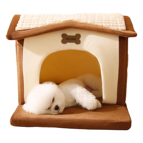 Hundebett, Hundebett für kleine Hunde - Winterwelpenhöhle | Bequemes Hundebett isoliert, gemütliches Winterbett für Katzen warm für kleine Hunde Hundebett, Hundebett für kleine Hunde - Winterwelpenhöhle | Bequemes Hundebett isoliert, gemütliches Winterbett für Katzen warm für kleine Hunde von Whnbuij