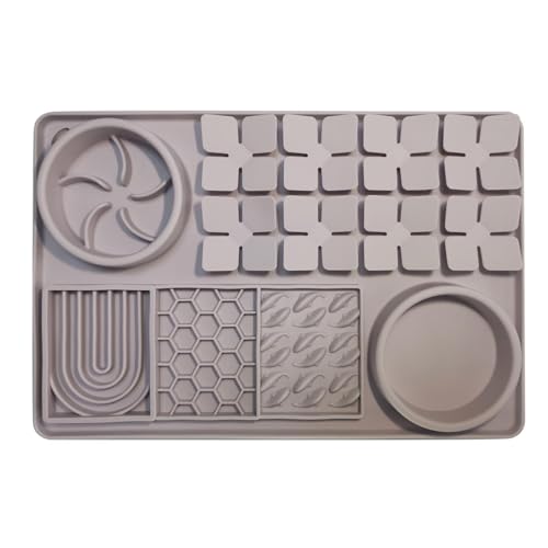 Hundefutter-Essmatte, Leckmatte-Napf,Slow Feeder Futtermatte - Futterschnüffelmatte für Hunde, Katzen, Haustiere, Training, Baden, Fellpflege, beruhigend, Langeweile-Reduzierer Hundefutter-Essmatte, Leckmatte-Napf,Slow Feeder Futtermatte - Futterschnüffelmatte für Hunde, Katzen, Haustiere, Training, Baden, Fellpflege, beruhigend, Langeweile-Reduzierer von Whnbuij