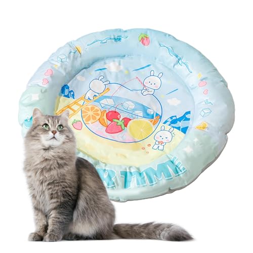 Hundehüttenunterlage, Katzenkühlmatte - Cartoon-Schlafmatte für kleine Haustiere | Niedliches Cartoon-Gel-Kühlkissen für Haustiere, Heimtierbedarf, Hundeschlafmatte für den Innen- und Außenbereich Hundehüttenunterlage, Katzenkühlmatte - Cartoon-Schlafmatte für kleine Haustiere | Niedliches Cartoon-Gel-Kühlkissen für Haustiere, Heimtierbedarf, Hundeschlafmatte für den Innen- und Außenbereich von Whnbuij
