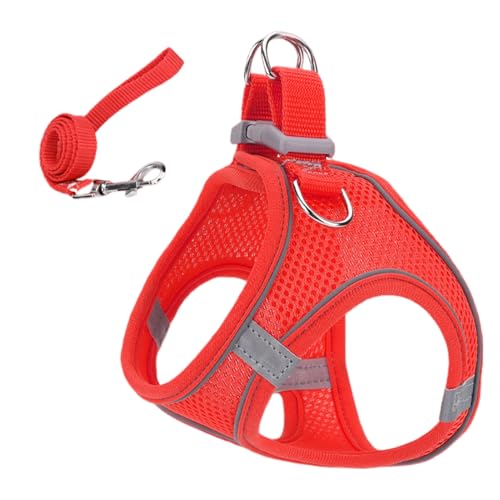 Katzengeschirr - Weiches Reflektierendes Mesh Geschirr Und Leine | Mittel Groß Geschirr für Wandern Camping Training Outdoor Katzengeschirr - Weiches Reflektierendes Mesh Geschirr Und Leine | Mittel Groß Geschirr für Wandern Camping Training Outdoor von Whnbuij