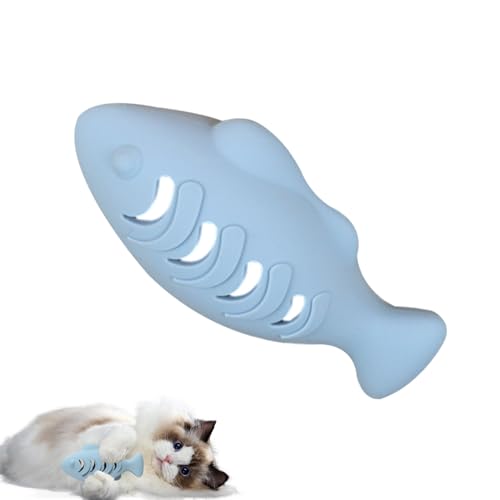 Katzenspielzeug Fisch - kau -resistenter Fisch, langlebiges Spielzeug | Silikon Catnip Infundiertes Kauspielzeug für schwere , sichere ungiftige interaktive fischförmige Katzenspielzeug, lang anh Katzenspielzeug Fisch - kau -resistenter Fisch, langlebiges Spielzeug | Silikon Catnip Infundiertes Kauspielzeug für schwere , sichere ungiftige interaktive fischförmige Katzenspielzeug, lang anh von Whnbuij