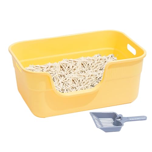 Katzentoilette – 50 x 35 x 22 cm, Katzentoilette mit offener Oberseite, extra Tiefe Katzentoilette, Haustierbedarf, auslaufsicher, große, kleine Katzentoilette Katzentoilette – 50 x 35 x 22 cm, Katzentoilette mit offener Oberseite, extra Tiefe Katzentoilette, Haustierbedarf, auslaufsicher, große, kleine Katzentoilette von Whnbuij