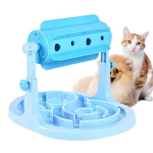 Leckendes Futterspielzeug mit zylindrischer Rolle für Haustiere, interaktives Puzzle-Futterhaus | Rutschfestes Spielzeug mit langsamer Fütterung und Leckerli-Spender, auslaufendes Spielzeug von Whnbuij
