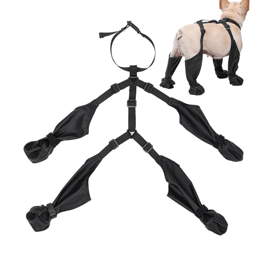 Leggings für Hunde – wasserdichte Winterstiefel für Hunde mit Riemen | Atmungsaktive Hausschuhe mit Pfotenschutz, Schuhe für Hunde, leicht an- und auszuziehen für Abenteuer Leggings für Hunde – wasserdichte Winterstiefel für Hunde mit Riemen | Atmungsaktive Hausschuhe mit Pfotenschutz, Schuhe für Hunde, leicht an- und auszuziehen für Abenteuer von Whnbuij