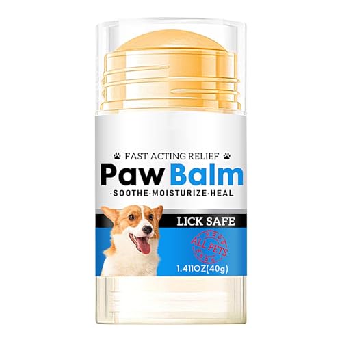 Pfotenbalsam für Haustiere, feuchtigkeitsspendend für Hundepfoten, 40 g, pflegendes Balsam für Hundepfoten und Katzen | beruhigende Fußcreme für Haustiere, leicht absortieren Pfotenbalsam für Haustiere, feuchtigkeitsspendend für Hundepfoten, 40 g, pflegendes Balsam für Hundepfoten und Katzen | beruhigende Fußcreme für Haustiere, leicht absortieren von Whnbuij