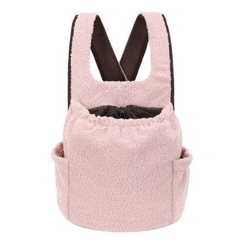 Rucksack für Hunde – Frontrucksack für Hunde Haustiertasche Max 4 kg Wandern | Katzentransportbox für den Außenbereich 28 x 16 x 26 cm mit Seitentaschen für Katzen, kleine Hunde, von Whnbuij