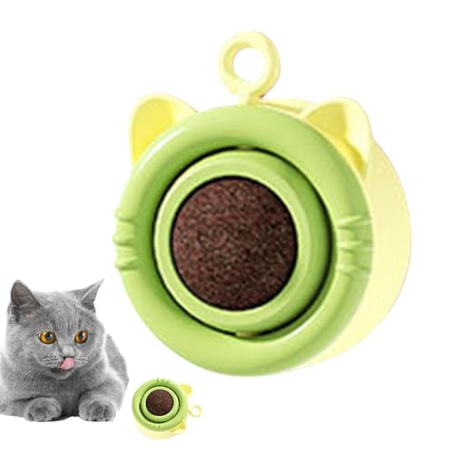 Silvervine Wand-Katzenspielzeug – rotierende Kugeln für Katzen, interaktives Spielzeug | Hygienische Katzenminze, austauschbar, mit selbstklebender Befestigung, stimulierendes Spielzeug für Katzen Silvervine Wand-Katzenspielzeug – rotierende Kugeln für Katzen, interaktives Spielzeug | Hygienische Katzenminze, austauschbar, mit selbstklebender Befestigung, stimulierendes Spielzeug für Katzen von Whnbuij