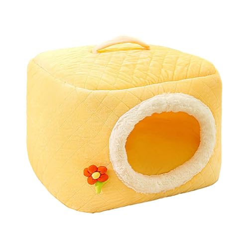 Überdachtes Katzenbett, Höhle für Hundebett, faltbares Katzenversteck - Hundebett, weiche Katzenmöbel mit abnehmbarem Kissen, warmes Bett für Hunde und Katzen im Innenbereich, Überdachtes Katzenbett, Höhle für Hundebett, faltbares Katzenversteck - Hundebett, weiche Katzenmöbel mit abnehmbarem Kissen, warmes Bett für Hunde und Katzen im Innenbereich, von Whnbuij