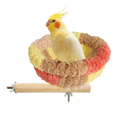 Vogelhaus Für Den Käfig - Kanariennest Flanell Sitzstange Spielzeug - Kleine Sitzstange Und Warmes Schlafnest Als Käfigzubehör Für Kanarienvogel, Sittich, Ara Und Unzertrennlicher Vogelhaus Für Den Käfig - Kanariennest Flanell Sitzstange Spielzeug - Kleine Sitzstange Und Warmes Schlafnest Als Käfigzubehör Für Kanarienvogel, Sittich, Ara Und Unzertrennlicher von Whnbuij