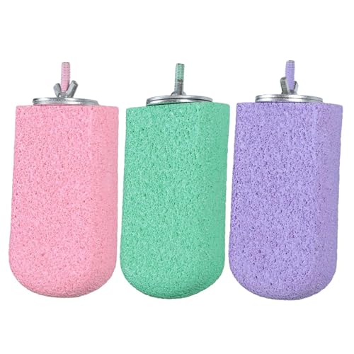 Vogelstange für Käfig, Halterung für Vogelsitzstange, Übung, Spielzeug Resin Ice Cream Bird Stand, Spielzeug 3 x Parrot Toys Supplies für Haustiere, -Zerkleinerungsstift für Wellensittiche Po von Whnbuij