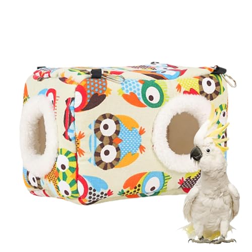 Warm für bunte Papageien - Gemütliches Vogelhaus, Schlafhütte | dicke und warme Winterhütte zum Kuscheln, Vogelbett, waschbares Vogelhaus für Papageien, Sittiche Warm für bunte Papageien - Gemütliches Vogelhaus, Schlafhütte | dicke und warme Winterhütte zum Kuscheln, Vogelbett, waschbares Vogelhaus für Papageien, Sittiche von Whnbuij