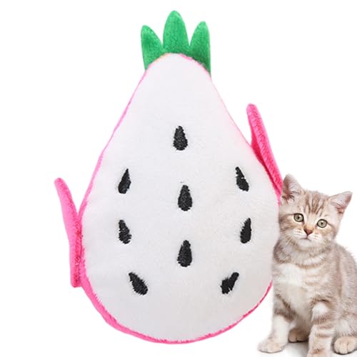 Whnbuij Cat Catnip Toys – Form von interaktiven Früchten, leicht, Katzenspielzeug für Katzen | Kätzchen-Übung für den Innenbereich, interaktives Spielzeug für kleine und mittlere Haustiere von Whnbuij