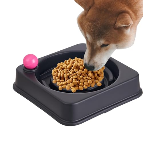 Whnbuij Futternapf für langsames Füttern – Langsamer Futternapf, Katzennapf, kaufest, langsamer Futternapf, robuster Futternapf für Welpen, Hunde, Katzen von Whnbuij