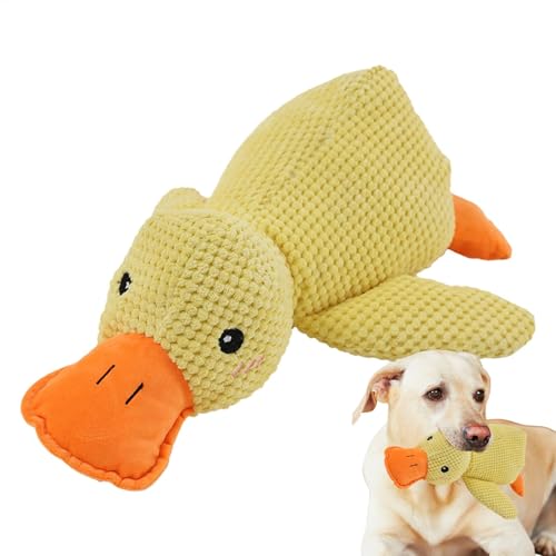Whnbuij Gefüllte Ente Hundespielzeug - Quietschendes Plüsch-Kauspielzeug, niedliches interaktives Tierförmiges Hundespielzeug | kleine mittelgroße Hunde, bissfestes Zahnreinigungs-Spielzeug für Whnbuij Gefüllte Ente Hundespielzeug - Quietschendes Plüsch-Kauspielzeug, niedliches interaktives Tierförmiges Hundespielzeug | kleine mittelgroße Hunde, bissfestes Zahnreinigungs-Spielzeug für von Whnbuij
