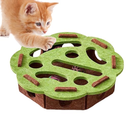 Whnbuij Katzen-Puzzle-Spielzeug,Interaktives Katzen Intelligenzspielzeug Mit Kratzfunktion | Labyrinth-Spielbox Mit Glocke Für Kätzchen Bewegung Und Geistige Anregung Whnbuij Katzen-Puzzle-Spielzeug,Interaktives Katzen Intelligenzspielzeug Mit Kratzfunktion | Labyrinth-Spielbox Mit Glocke Für Kätzchen Bewegung Und Geistige Anregung von Whnbuij