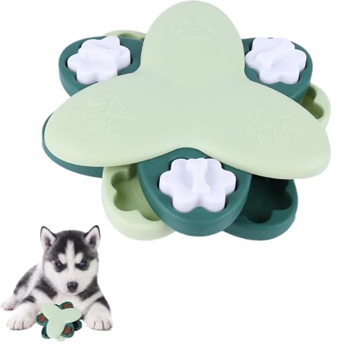 Whnbuij Puzzle Hundenapf – drehbares Leckerli-Puzzle, Leckerli-Fütterspender, Gehirn-Geist-Spiel für kleine, mittelgroße und große Welpen Whnbuij Puzzle Hundenapf – drehbares Leckerli-Puzzle, Leckerli-Fütterspender, Gehirn-Geist-Spiel für kleine, mittelgroße und große Welpen von Whnbuij