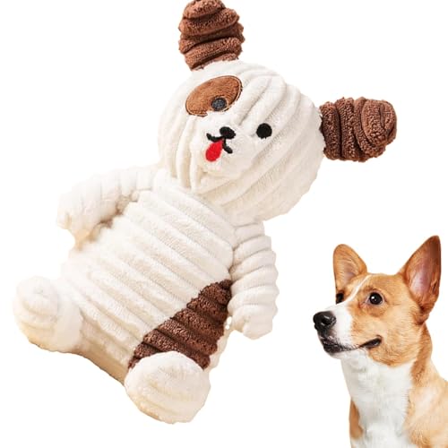 Whnbuij Quietschende gefüllte Tierhundspielzeug, gefüllte Quietschhundspielzeug - Stoffes Welpe -Spielzeug - Netter interaktiver Welpen -Kautgerät für kleine, mittelgroße und große Haustiere Whnbuij Quietschende gefüllte Tierhundspielzeug, gefüllte Quietschhundspielzeug - Stoffes Welpe -Spielzeug - Netter interaktiver Welpen -Kautgerät für kleine, mittelgroße und große Haustiere von Whnbuij
