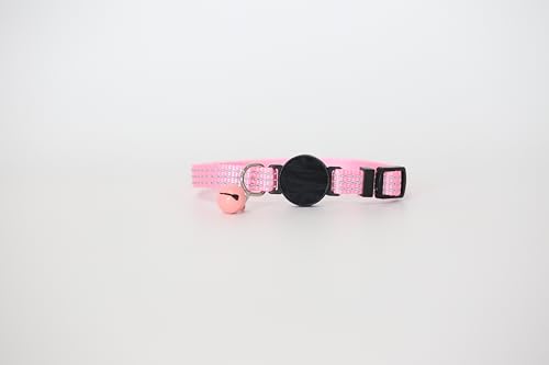 Breakaway-Katzenhalsband mit Glöckchen, Sicherheitsschnalle, Kätzchenhalsband, mit Namensschild, verstellbar, passend für Mädchen, Katzen, männliche Katzen, Haustierbedarf, Zubehör, Rosa - 4 Breakaway-Katzenhalsband mit Glöckchen, Sicherheitsschnalle, Kätzchenhalsband, mit Namensschild, verstellbar, passend für Mädchen, Katzen, männliche Katzen, Haustierbedarf, Zubehör, Rosa - 4 von WhoseID