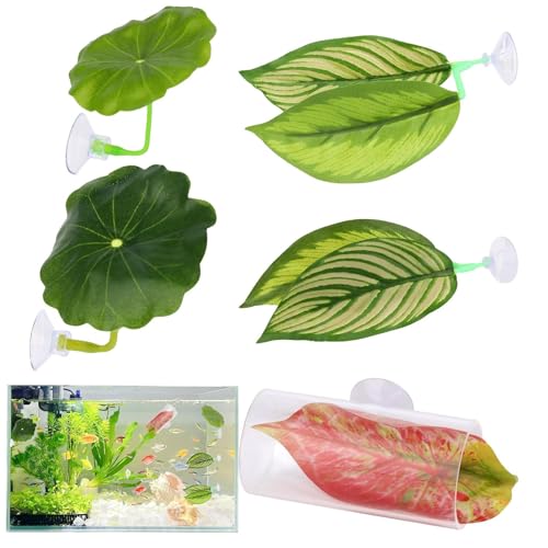 Betta Bett, verstellbare Betta-Blatt-Hängematte, Fischspielzeug-Set, Unterschlupf, dekorativ für Zuhause, , Süßwasserzucht, Spielen, Hobbyisten, Haustier, Corydora- von Whrcy