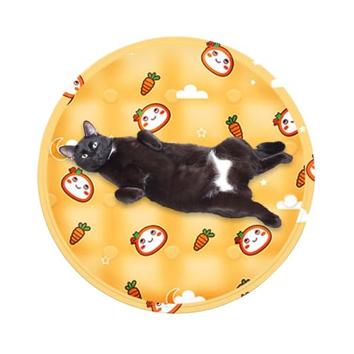 Haustier-Kühlmatte | Haustier-Eiskissen – rundes Schlafkissen für Haustiere, Kleintiere, Katzen, Kätzchen, Kaninchen, Auto, Reisen, Innenwelpen, Haustiere Haustier-Kühlmatte | Haustier-Eiskissen – rundes Schlafkissen für Haustiere, Kleintiere, Katzen, Kätzchen, Kaninchen, Auto, Reisen, Innenwelpen, Haustiere von Whrcy