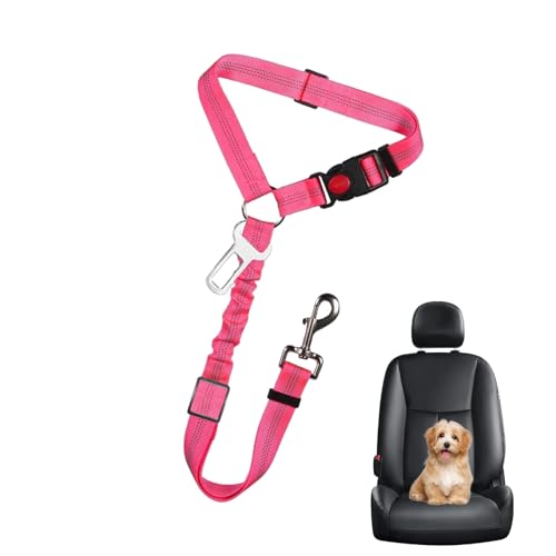 Hunde-Sicherheitsgurt fürs Auto,Hunde-Auto-Sicherheitsgurt-Geschirr | Sitzgeschirre für Hunde | Tragbares Hunde-Autogeschirr mit Kopfstütze, Hundesitz-Sicherheitsgurt für mittelgroße, kleine Whrcy von Whrcy