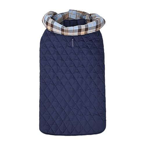 Hundemantel, Mantel für kaltes Wetter für Hunde | wendbare Fleece-Weste, winddicht, wasserdicht und bequem – Fleecejacke für Hunde, kariert, im britischen Stil mit Loch Whrcy Hundemantel, Mantel für kaltes Wetter für Hunde | wendbare Fleece-Weste, winddicht, wasserdicht und bequem – Fleecejacke für Hunde, kariert, im britischen Stil mit Loch Whrcy von Whrcy