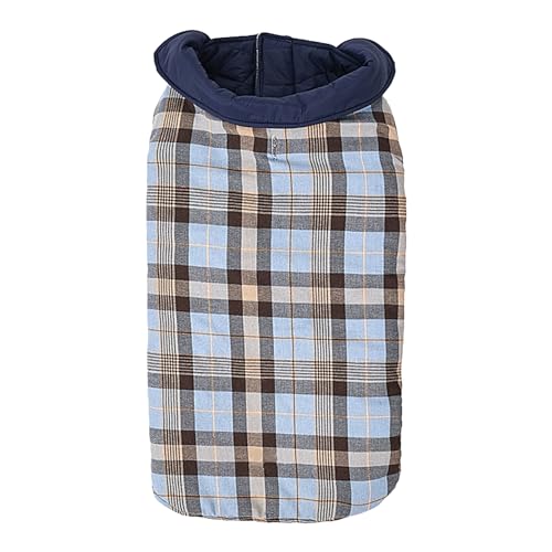 Hundemantel, Wintermantel für kaltes Wetter für Hunde, wasserdichte und winddichte Winterjacke für Hunde, Plaid im britischen Stil mit Loch für Geschirre, Schneebekleidung für Hunde Whrcy von Whrcy