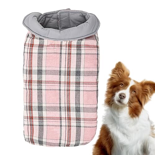 Hundemantel für kaltes Wetter, Warmer Hundemantel – wendbare Jacke, wasserdicht und Winddicht, Fleecejacke für Hunde, kariert, im britischen Stil mit Loch für Geschirr, Weste Whrcy Hundemantel für kaltes Wetter, Warmer Hundemantel – wendbare Jacke, wasserdicht und Winddicht, Fleecejacke für Hunde, kariert, im britischen Stil mit Loch für Geschirr, Weste Whrcy von Whrcy