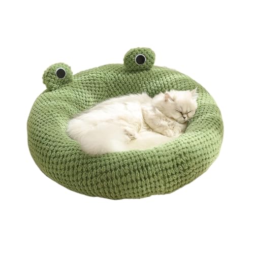 Whrcy -Katzenbett, Katzenhöhle, Cartoon rutschfestes Haustierbett, Wasserdichtes Katzenbett für Hauskatzen, waschbar, rutschfest, Froschaugen-Design, Kaninchenkatze für Katzen, kleine Whrcy -Katzenbett, Katzenhöhle, Cartoon rutschfestes Haustierbett, Wasserdichtes Katzenbett für Hauskatzen, waschbar, rutschfest, Froschaugen-Design, Kaninchenkatze für Katzen, kleine von Whrcy