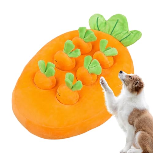 Whrcy Karotten-Katzenspielzeug, Hundespielzeug Karottenfarm - Interaktives Katzenspielzeug Karottenfarm | Karotten-Ziehspielzeug, Ananas- und Erdbeerpflückpuppen für Welpen, Kätzchen, kleine Hunde von Whrcy