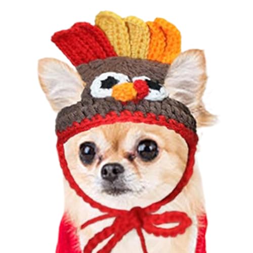 Whrcy Katzen-Hut, Truthahn-Kostüm, Katzenhut, Thanksgiving-Katzenkostüm, Haustier-Truthahnhut, lustige, handgefertigte Thanksgiving-Bekleidung für Hunde, Katzen, Welpen Whrcy Katzen-Hut, Truthahn-Kostüm, Katzenhut, Thanksgiving-Katzenkostüm, Haustier-Truthahnhut, lustige, handgefertigte Thanksgiving-Bekleidung für Hunde, Katzen, Welpen von Whrcy