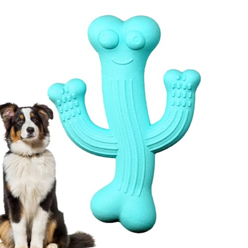 Whrcy Kauspielzeug für Hunde, Kaktus, Kauspielzeug für Hunde, Kaktus, Zahnbürste | Spielzeug für Hunde aus langlebigem Gummi für aggressive Kauer, widerstandsfähiges Kaktus-Spielzeug für Kauer von Whrcy