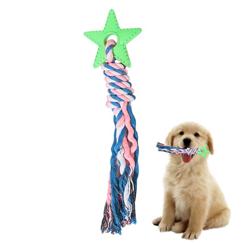 Whrcy Kauspielzeug für Welpen - Welpenspielzeugseil zum Zahnen - Tragbares Hunde-Kauspielzeug mit interaktivem Beißseil für Welpen, Hunde, kleine Katzen und Haustiere von Whrcy