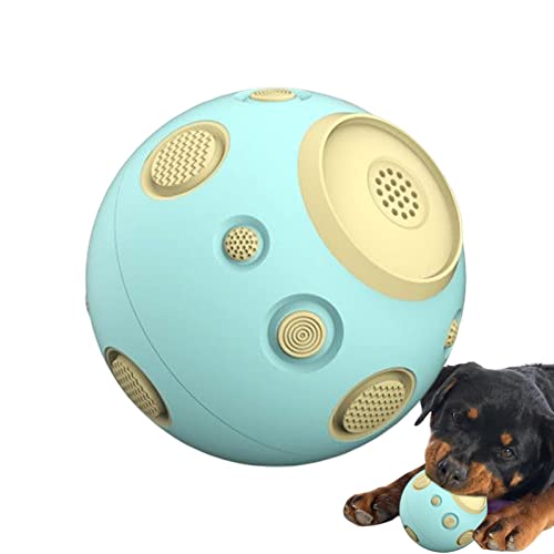 Whrcy Quietschender Ball für Hunde, Kauballspielzeug für Hunde,Kau-Beißspielzeug - Hundeball mit hohem Rückprall, Beißballspielzeug, Kauball für Welpen, Quietschspielzeug für Hunde, Kauspielzeug für von Whrcy