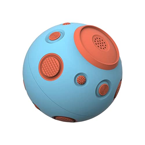 Whrcy Quietschendes Hundeballspielzeug, Quietschender Ball für Hunde | Kauball für Welpen,Quietschspielzeug für Hunde, interaktiver Hundeball, Hundeball mit hohem Rückprall, Kauball für Welpen, von Whrcy