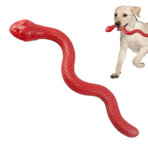 Whrcy Schlangen-Katzenspielzeug, Schlangen-Hundespielzeug - Interaktives Katzenspielzeug Schlange mit Quietscher | Interaktives Hundespielzeug, Schlangenspielzeug für Hunde von Whrcy