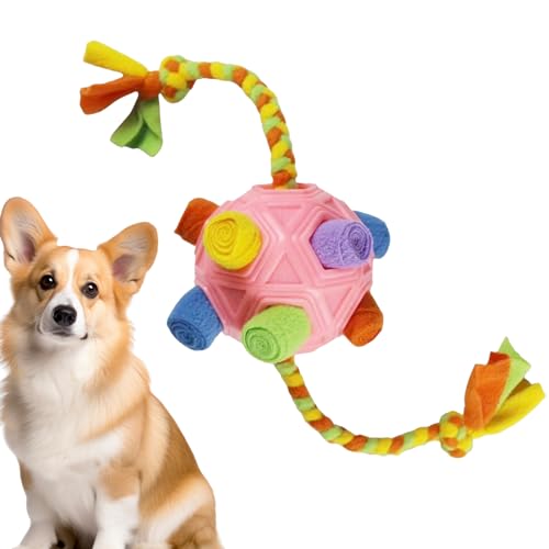 Whrcy Schnüffelball-Hundespielzeug, Hundefütterungs-Puzzleball,Hundefutter-Schnüffelball, interaktives Hundespielzeug | Schnüffel-Interaktives Leckerli-Spiel, wiederverwendbarer von Whrcy