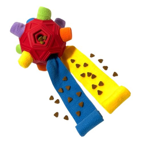 Whrcy Schnüffelspielzeug für Hunde, Schnüffelspielzeug für Hunde, interaktiver Schnüffelball mit langsamer Fütterung – Schnüffelball für Hunde, Kauspielzeug und Puzzle für Training Whrcy Schnüffelspielzeug für Hunde, Schnüffelspielzeug für Hunde, interaktiver Schnüffelball mit langsamer Fütterung – Schnüffelball für Hunde, Kauspielzeug und Puzzle für Training von Whrcy