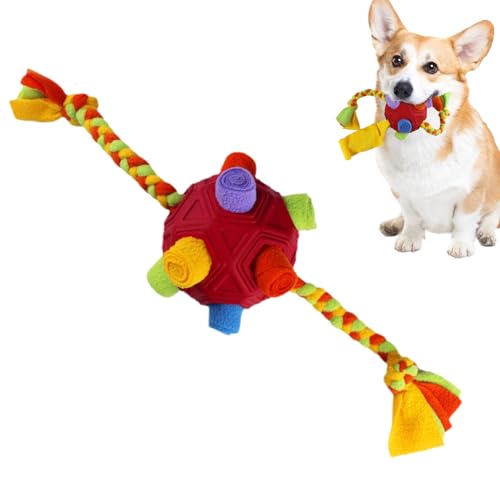 Whrcy Schnupfspielzeug, verstecktes Spielzeug für Leckerlis für Hunde, interaktives Leckerli-Set für langsames Futter, Schnüffelball für Hunde, Kauspielzeug und Puzzle Whrcy Schnupfspielzeug, verstecktes Spielzeug für Leckerlis für Hunde, interaktives Leckerli-Set für langsames Futter, Schnüffelball für Hunde, Kauspielzeug und Puzzle von Whrcy