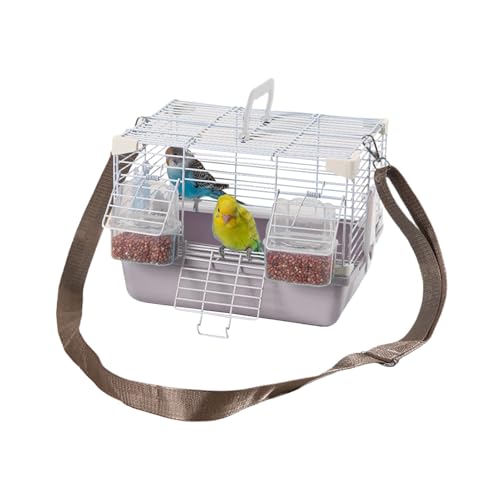 Whrcy Vogeltransportbox | Tragbarer Transportkäfig Für Unterwegs | Mit Abnehmbarem Tablett Und Griff Für Vogelarztbesuche Tierbedarf von Whrcy